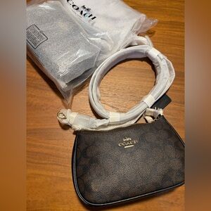 Coach Teri Brown Signature Mini Crossbody